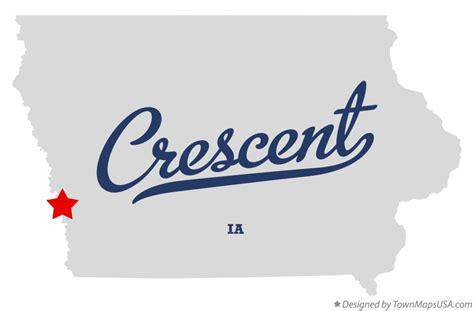 Map of Crescent, IA, Iowa