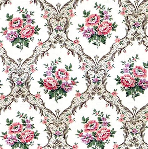 Dolls House Wallpaper 1/12th or 1/24th scale Floral Quality | Etsy