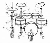 Drum Set Pencil Coloring Pages sketch template