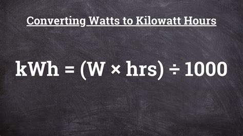 Watts to Kilowatt Hours (W to kWh) Conversion Calculator - Footprint Hero