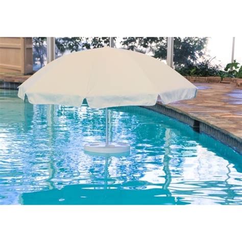 Pool Buoy The Original Oyster White Floating Umbrella and Buoy - Free Shipping Today - Overstock ...