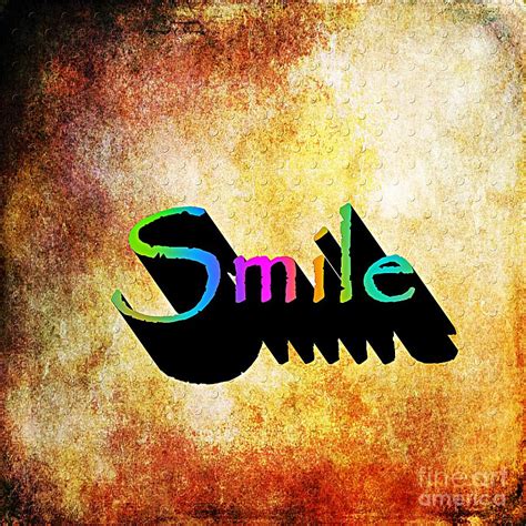 Smile Motivational Word Art Digital Art by Ramona Matei - Fine Art America