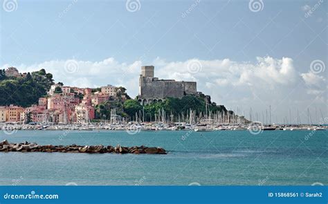 Lerici Castle and Marina - on the Med Stock Image - Image of scene ...