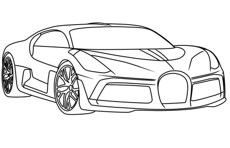 How To Draw A Bugatti Divo