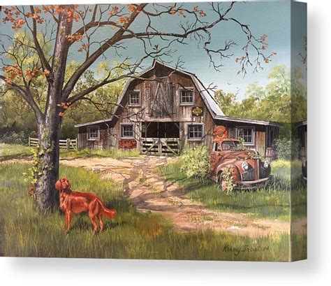 Rusty Canvas Print / Canvas Art by Kerry Trout in 2021 | Farm scene ...