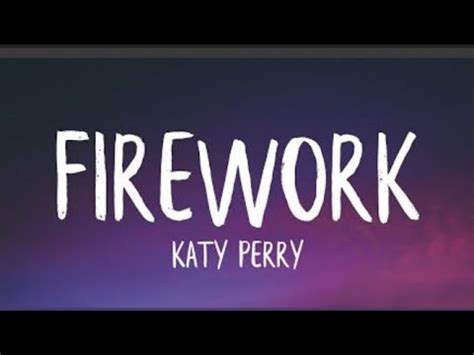 Katy Perry - Firework (Lyrics) - YouTube