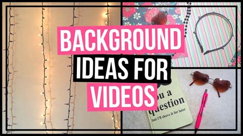 6 Easy Background & Backdrop Ideas for YouTube Videos on a Budget - YouTube