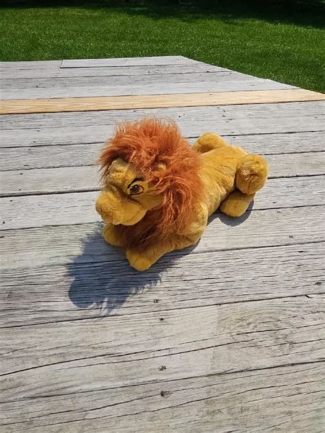 DISNEY LION KING Plush Simba Mufasa Puppet 22" Large Vtg 90s $19.99 - PicClick