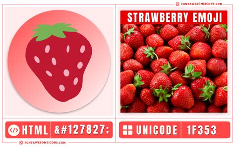 Strawberry Emoji Copy Paste, Meaning | Unicode