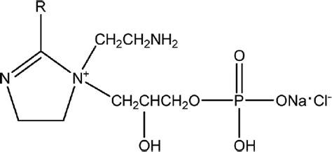 The structure of imidazoline phosphate quaternary ammonium salt. | Download Scientific Diagram