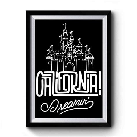 California Dreamin Art Vintage Premium Poster