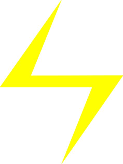 Yellow Lightning Bolt - ClipArt Best