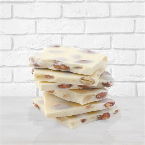 White Chocolate Almond Bark | Fowler's Toffee