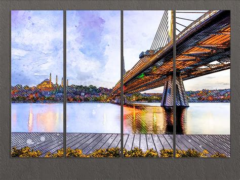 İstanbul Canvas Print İstanbul Skyline İstanbul Wall Art - Etsy UK