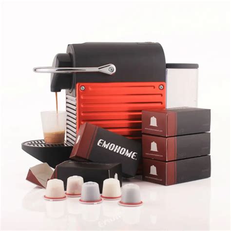 EM 03 Espresso Reusable refillable Coffee Capsule cup compatible with NESPRESSO machines 200 pcs ...