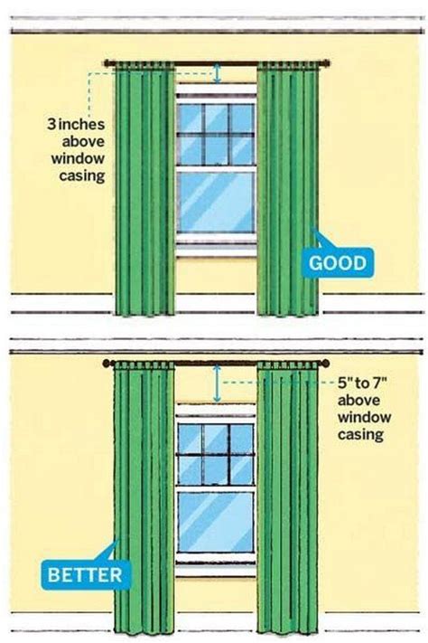 Hang Curtains Higher Than The Windows To Make Room Look Bigger! | Hang ...