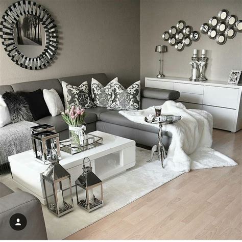 Dark grey living room, Living room grey, Living room decor gray