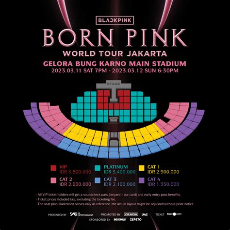 Beli Tiket DAY 1 - BLACKPINK WORLD TOUR [BORN PINK] JAKARTA (GENERAL ...