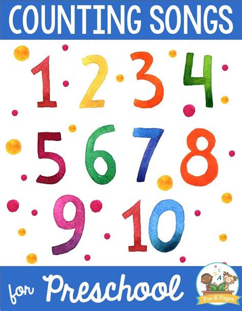 Counting Songs for Preschool Kids - Pre-K Pages | Counting songs, Counting songs for kids ...