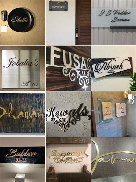 Customized Nameplates – Door Nameplates, Nameplates Mumbai, Designer Nameplates.