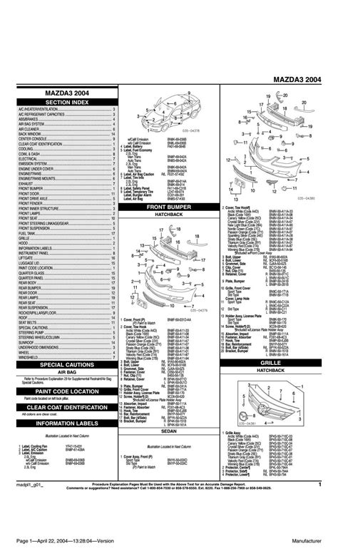 Mazda 3 Parts Manual Catalog Download 2004 by www.heydownloads.com - Issuu