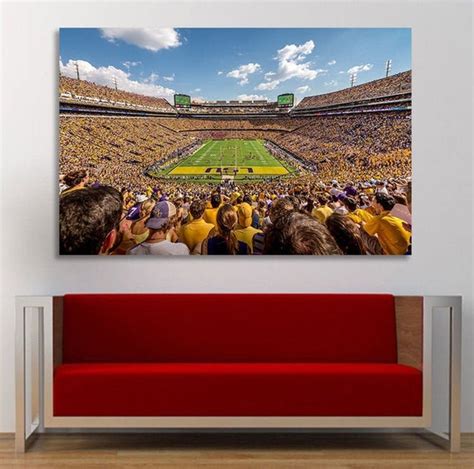 LSU Tigers Stadium Panoramic view of LSU Football Panoramic | Etsy