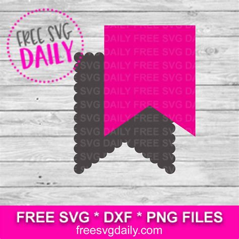 Pennant Banner SVG Free Cut File For Cricut and Silhouette.