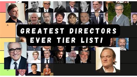 The Greatest Directors of all Time Tier List! PART 1 - YouTube