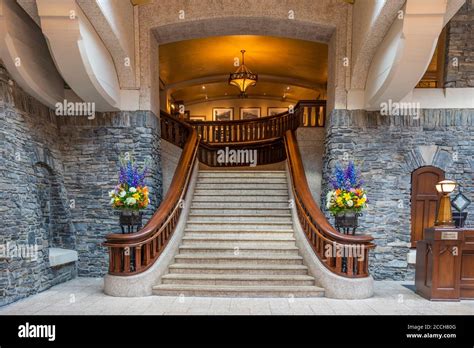 Interior of the Fairmont Banff Springs Hotel, Banff, Alberta, Canada ...