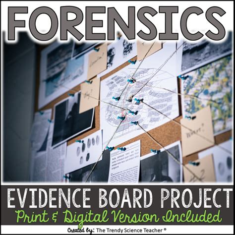 Forensics Evidence Board Project ⋆ The Trendy Science Teacher