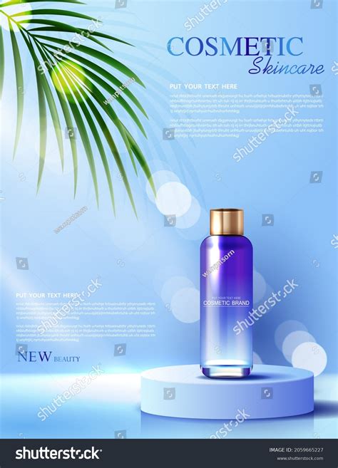 Cosmetics Skin Care Product Ads Bottle Stock Vector (Royalty Free ...