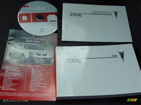 2006 Pontiac Vibe Standard Vibe Model Books/Manuals Photos | GTCarLot.com