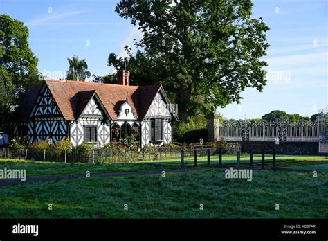 Chirk Castle Lodge and Gates, Chirk, North Wales, UK Stock Photo - Alamy