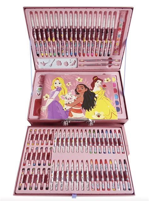 Disney Princess Deluxe Art Kit Ariel Belle Watercolor Markers Paint Pencil New - Walmart.com