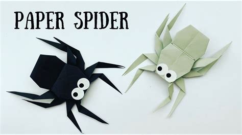 DIY How To Make PAPER SPIDER / Paper Craft / ORIGAMI SPIDER For Halloween / Halloween Craft 2022 ...