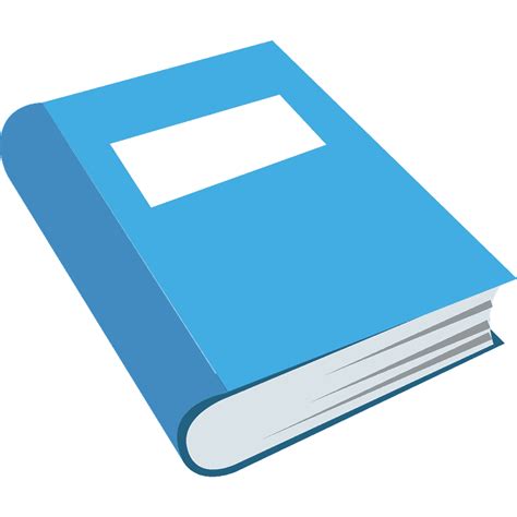 Blue book emoji clipart. Free download transparent .PNG | Creazilla