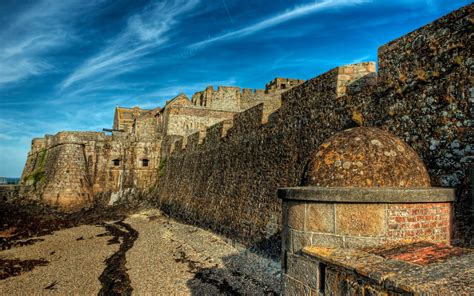 The walls of Castle Cornet on Guernsey Full HD Wallpaper and Background ...