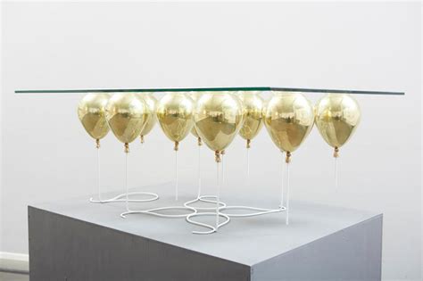 If It's Hip, It's Here (Archives): Gold Balloons and Glass Top Coffee ...