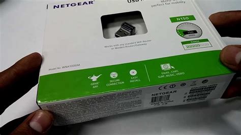 NETGEAR G54/N150 WiFi USB Micro Adapter WNA1000M Unboxing - YouTube