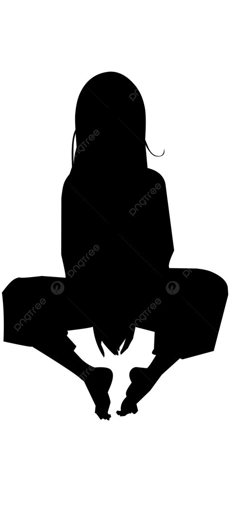 Anime Girl Silhouette Vector, Anime Silhouettes, Anime Vector, Anime Illustration PNG and Vector ...