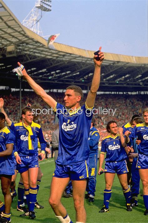 Vinnie Jones Wimbledon celebrates FA Cup Final win v Liverpool 1988 Images | Football Posters