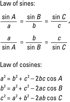 How do you use the law of cosines or law of sines if you are given C = 105 degrees, a = 10, b ...