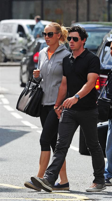 Caroline Wozniacki With Rory McIlroy in London - May 2014