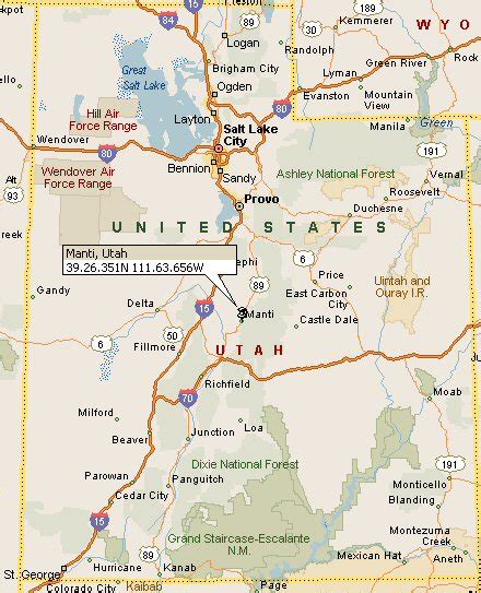 Manti, Utah Map 4