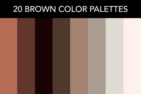 20 Brown Color Palettes with Names and Hex Codes – CreativeBooster