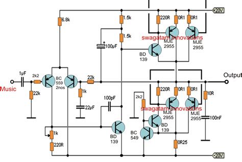 Ahuja 500 Watt Amplifier Circuit Diagram