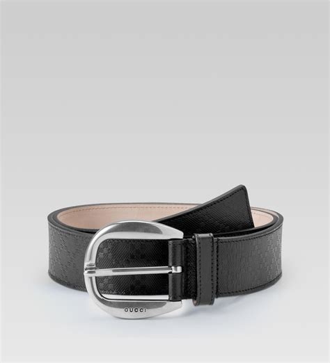 Gucci Belt With Round Buckle in Black for Men | Lyst