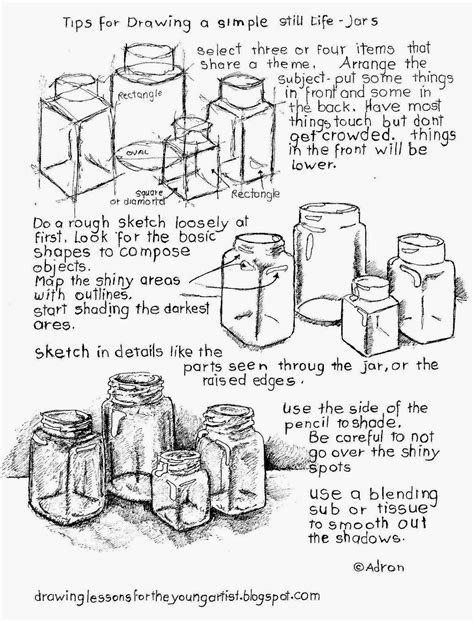 Tips for How To Draw a Still Life, Free Printable Worksheet. | Still ...