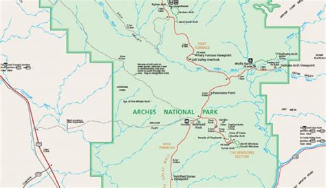 Official Arches National Park Map Pdf - My Utah Parks With Regard To ...