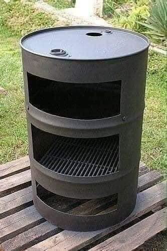 Oil Drum & Oil Barrel BBQ Smokers & Grill Design Ideas